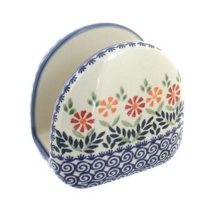 Blue Rose Polish Pottery S130 Manufaktura Napkin Holder - 1 of 2