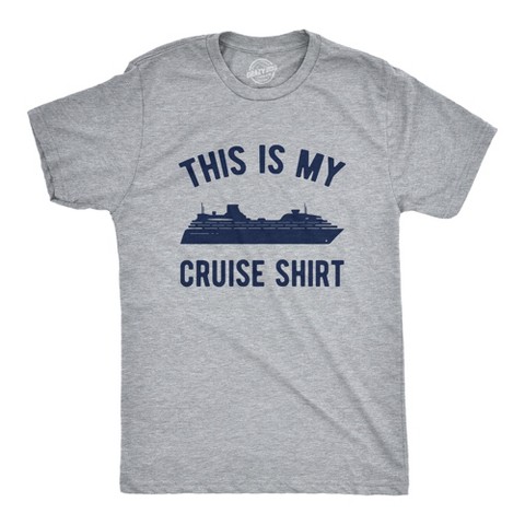 Мужские футболки Crazy Dog T-Shirts, Inc. Mens This Is My Cruise Shirt Tee Funny Vacation Travel Boat T Shirt for Guys - Crazy Dog Men's T Shirt For Summer Vacation Light Grey XL
