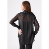 Roaman's Kate Lurex Stripe Blouse - 3 of 4