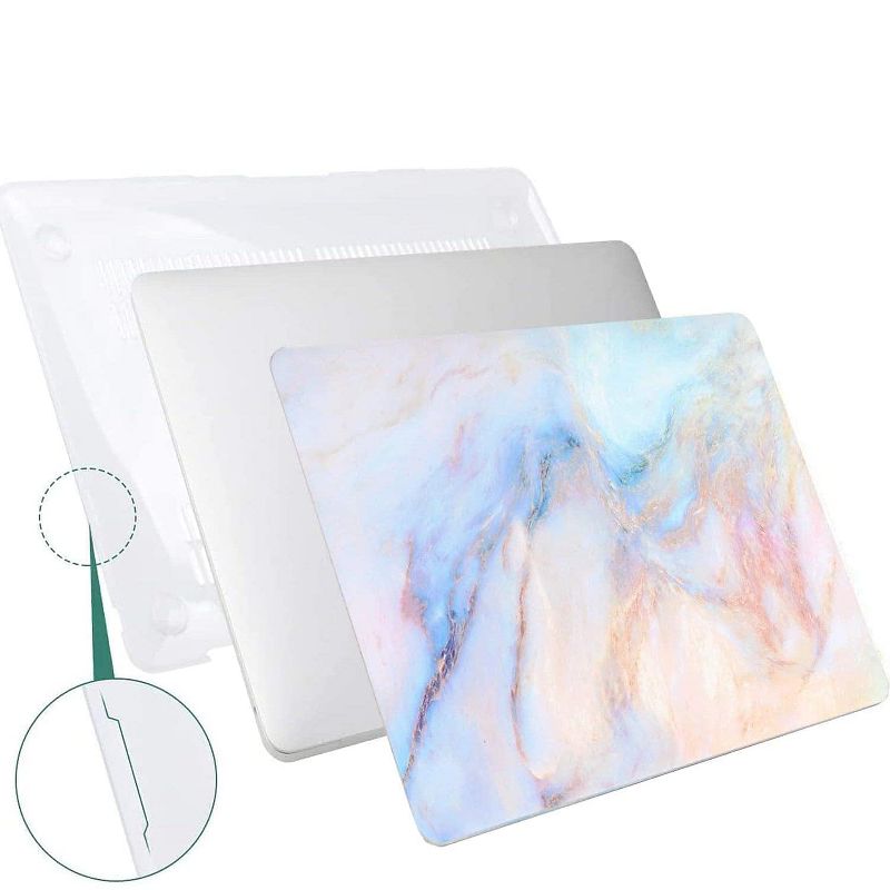 SaharaCase HybridFlex Arts Case for Apple MacBook Pro 14" Laptops Blue Marble (LT00029), 3 of 8