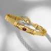 Ross-Simons 0.70 Carat Garnet Filigree Bracelet in 18kt Gold Over Sterling Size 7 - 4 of 4