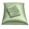 BLISSFORD Satin Pillowcase with Zipper, Satin Pillow Cases 2 Pack, Silk Pillow Cover - 2 of 4