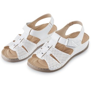 Collections Etc Decorated Adjustable Soft Padded Insoles Sandals - 1 of 4