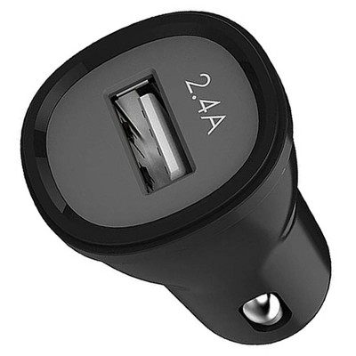 Ampd- Single Port Car Charger Adapter 5v 2.4a - Black