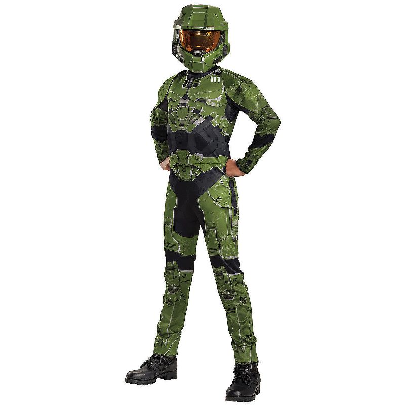 Disguise Boys' Halo Infinite Master Chief Jumpsuit Costume, 1 of 3