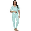 Jessie Jersey Knit Lounge Set | Felina | Henley & Jogger Lounge Set - 2 of 3