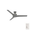 Hunter 52" Gallegos Ceiling Fan Matte Silver Finish - Modern Design for Indoor & Outdoor Spaces, WhisperQuiet Motor, Wet Rated - 2 of 4