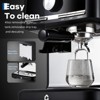 EcoSummer 20 Bar Espresso Machine with Grinder, Milk Frother, 1.5L Removable Tank, Adjustable Shots, Black. - 3 of 4