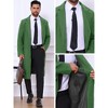 Lars Amadeus Men's Single Breasted Notch Lapel Formal Winter Long Overcoat - 4 of 4