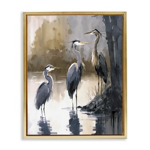 Stupell Industries Lake View Herons, 25" x 31" - 1 of 4