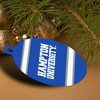 Hampton University HU Stripes Aluminum Holiday Christmas Tree Ornament - 4 of 4
