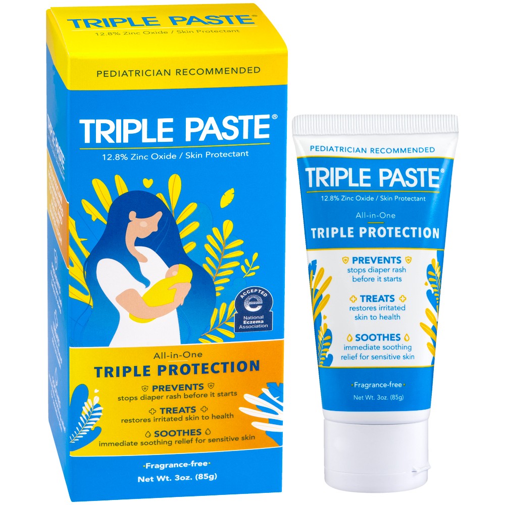 Photos - Baby Hygiene Triple Paste Diaper Rash Ointment - 3oz