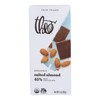 Theo Chocolate Organic Salted Almond 45% Milk Chocolate Bar - Case of 12/3 oz - 2 of 4
