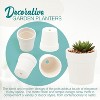 12-pcs Ceramic Flower Pot - Mini Terracotta, Small Clay Pots for Plants, Paintable Flower Pots for Kids - 4 of 4