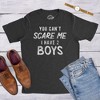 Mens You Can't Scare Me I Have Two Boys Tshirt Funny Parenting Fathers Day Tee - Crazy Dog Men's T Shirt - 3 of 4