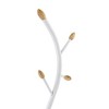 AZL1 Life Concept Garment Racks, Modern Standing Coat Rack with Metal Frame and Wood Accents for Entryway, White, 11"*11"*74.8" - 3 of 4