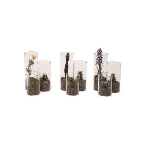 Transpac Stone/3-tiered Vase Faux Succulent Set of 3 Spring Home Decorations - image 1 of 1