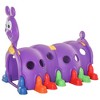 59.00"Qaba Caterpillar Climbing Tunnel for Kids Climb-N-Crawl Toy Indoor & Outdoor Toddler Play Structure for 3-6 Years Old, Purple - 4 of 4
