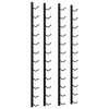 vidaXL Wall Mounted Wine Racks for 12 Bottles 2 pcs Black Iron - 2 of 4