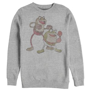 Men's Cuphead Boxing Duo Ribby and Croaks Sweatshirt - 1 of 4