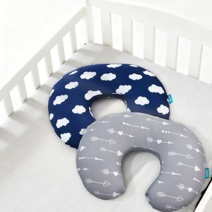 Biloban Nursing Pillow Cover 2 Pack for Breastfeeding Pillow, Ultra Soft and Cozy Nursing Slipcovers, Snug Fits for Boppy, Perfect Choice for Mom - 1 of 4