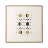 Emanuela Carratoni Moon and Sun on White Framed Wall Art Yellow - Deny Designs - 4 of 4