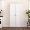 LunaLulinlk Kitchen Pantry Cabinet, Storage Cabinet Food Pantry with and Adjustable Shelves Freestanding Buffet Cupboard Sideboard - 2 of 4
