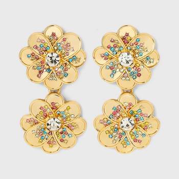 SUGARFIX by BaubleBar Flower Statement Drop Earrings