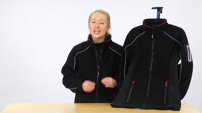 RefrigiWear Women's Warm Hybrid Fleece Jacket, 2 of 8, play video