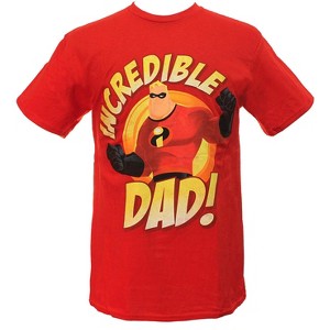 Seven Times Six Disney nice The Incredibles Adult Men's Incredible Dad T-Shirt Tee NEW - 1 of 3