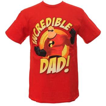 Disney Licensed The Incredibles Adult Men's Incredible Dad T-Shirt Tee NEW