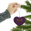 Mankato Primary Logo Heart Love Wood Christmas Tree Holiday Ornament - 3 of 3