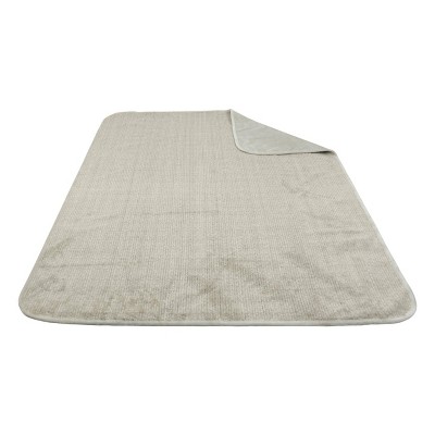 Taupe Waterproof Reversible Plush Pet Blanket 60" x 70"