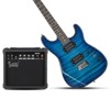 Karl Home GST Electric Guitar HH Pickup Tiger Stripe w/20W Amplifier Blue - 2 of 4