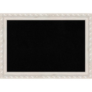 42"x30" Opera Wood Frame Black Cork Board Off-White - Amanti Art: Custom Framed, Wall Mounted, Bulletin Board for Home Office - 1 of 4