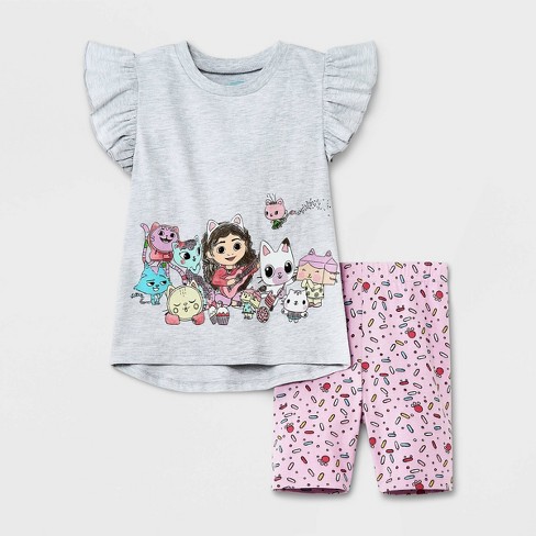 L.O.L. Surprise! Girls Clothes Set Doll Print Ruffle Sleeve Tee