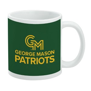George Mason University Primary Logo Ceramic Coffee Mug Novelty Gift Mugs for Coffee Tea and Hot Drinks 11oz White - 1 of 4