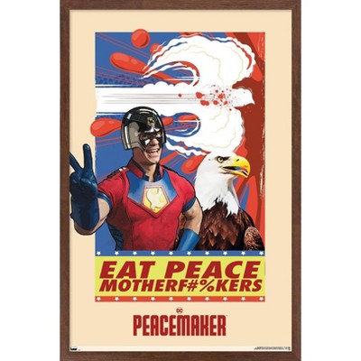 Trends International DC Comics TV Peacemaker - Eat Peace Framed Wall Poster Prints