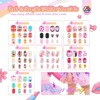 SAVILAND Kids Press On Nails for Girls 8-12 Years, 168PCS Colorful Short Square Fake Nails with 7 Day Wear - Christmas Gift Set. - 2 of 4