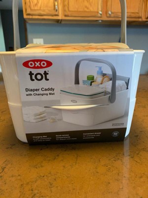 OXO Tot Storing Diaper Caddy With Changing Mat for sale online