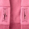 Kids' Adaptive Zip-Up Fleece Hoodie Sweatshirt - Cat & Jack™ Pink Rose - 4 of 4