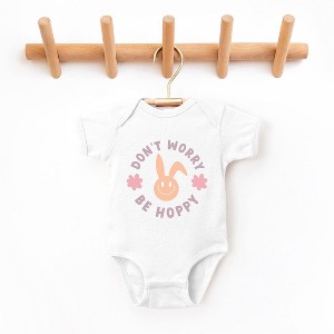 The Juniper Shop Don't Worry Be Hoppy Bunny Baby Bodysuit - 1 of 2