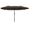 Outsunny Extra Large 15ft Patio Umbrella, Double-Sided Outdoor Umbrella with Crank Handle and Air Vents for Backyard, Deck, Pool, Market - 3 of 4