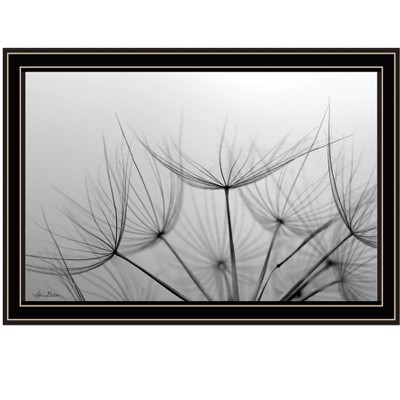 HomeRoots Love is a Delicate Flower Black Framed Print Wall Art
