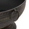 Sunnydaze Outdoor Camping or Backyard Large Fire Pit Bowl with Spark Screen, Log Poker, and Metal Wood Grate - 30" - Bronze - 4 of 4