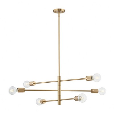 Elk Home Module 6 - Light Chandelier in  Burnished Brass