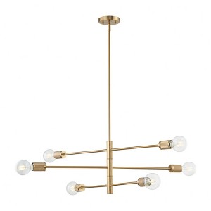 Elk Home Module 6 - Light Chandelier in  Burnished Brass - 1 of 3