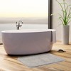 PiccoCasa Plush Shaggy Non-Slip Bath Mat Thick Bathroom Rug Show Door Mat Carpet - 2 of 4