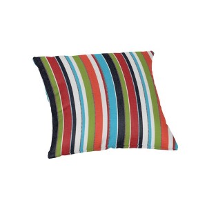 Casual Cushion Patterned Sunbrella Fabric 1-Piece Indoor/Outdoor Square Throw Pillow,15"W x 15"L - 1 of 4