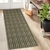Washable Modern Braided Printed Rug Non Slip Low Pile Rug Soft Contemporary Throw Floor Cover Foldable Indoor Carpet for Living Room Bedroom - 4 of 4
